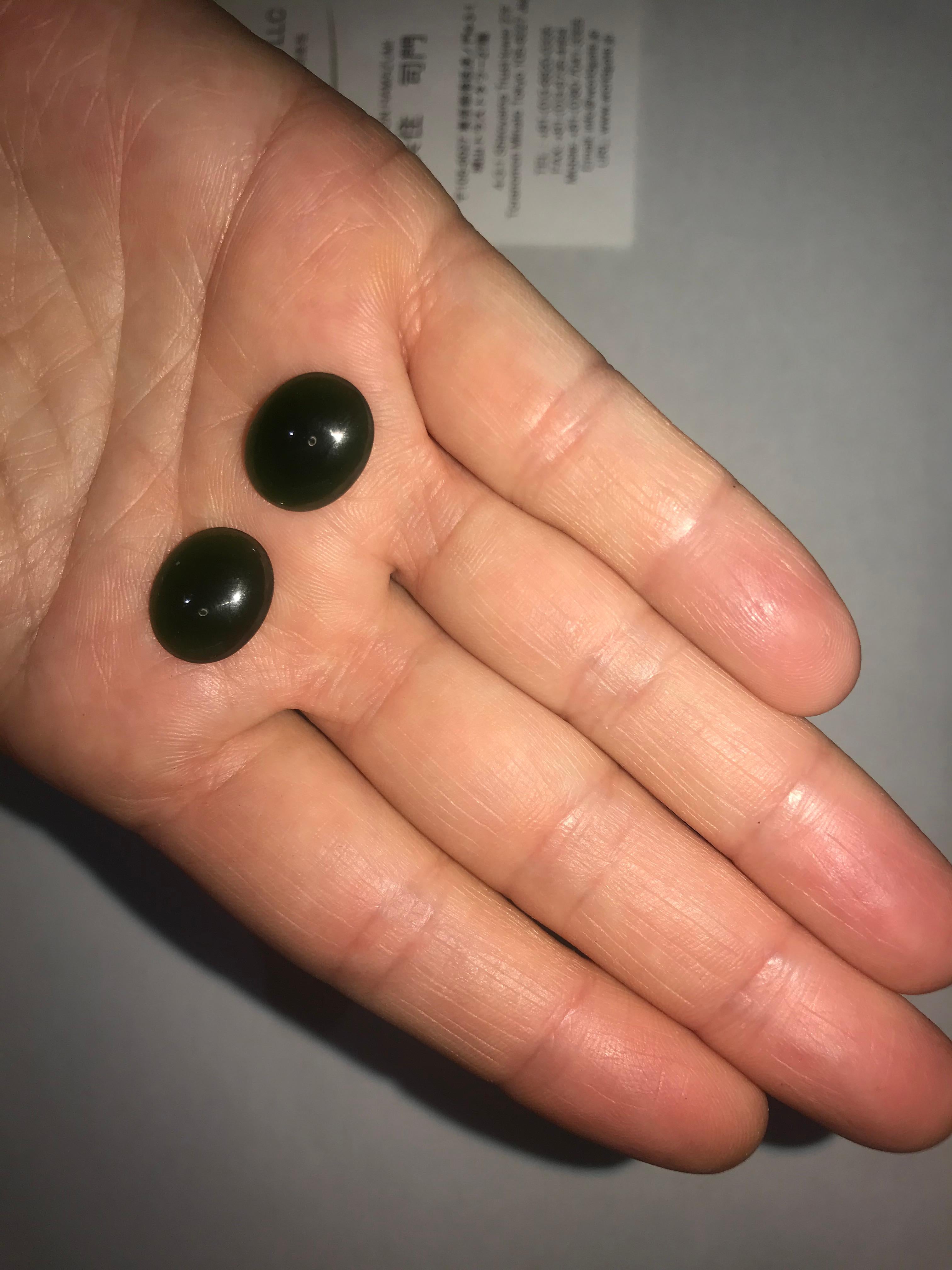 Green Rokan Myanmar Jadeite Loose Stones 2pcs 4.3/4.6 ct Grade A #1 For Sale 1