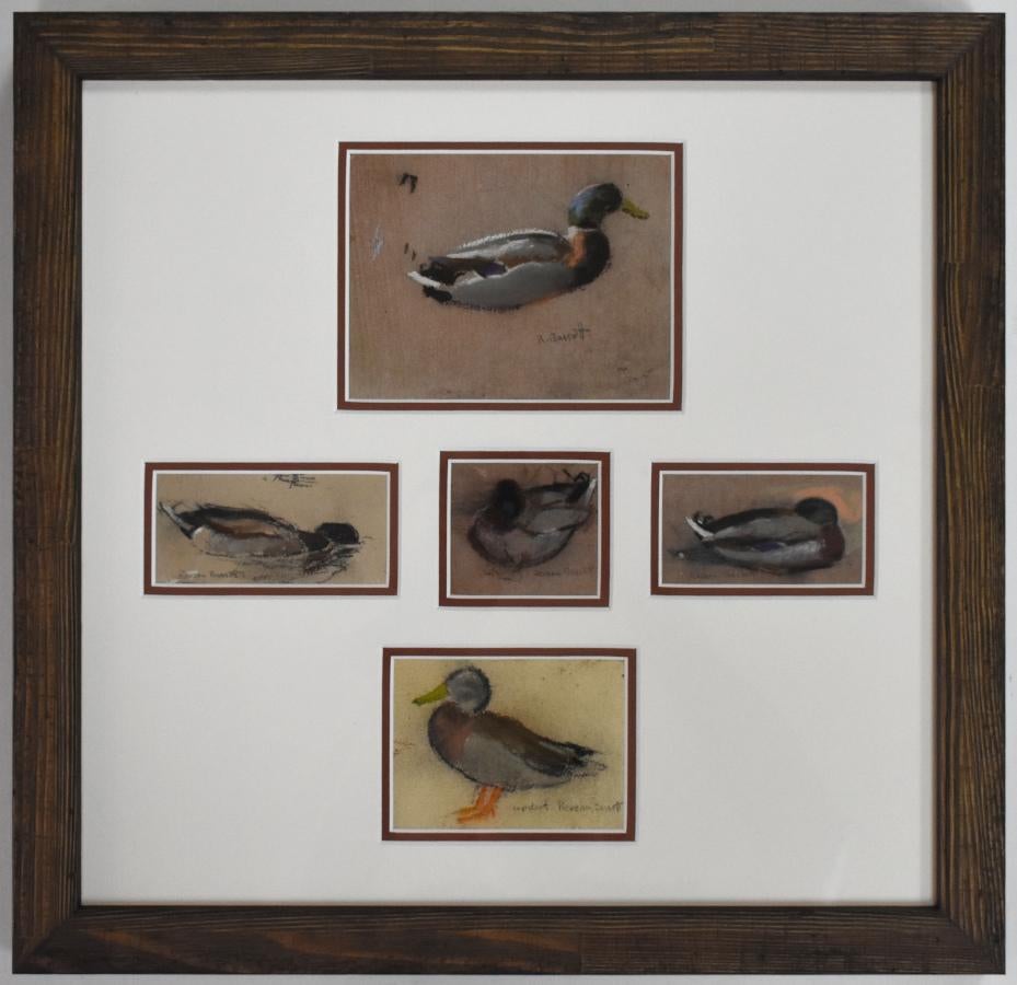 Reveau Bassett Animal Painting – „DUCKS“ A VARIETY OF SMALL WORKS