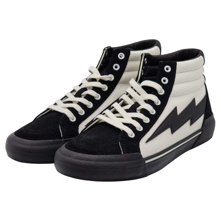 Revenge x Storm Hi Top Sneakers in Black and White For Sale