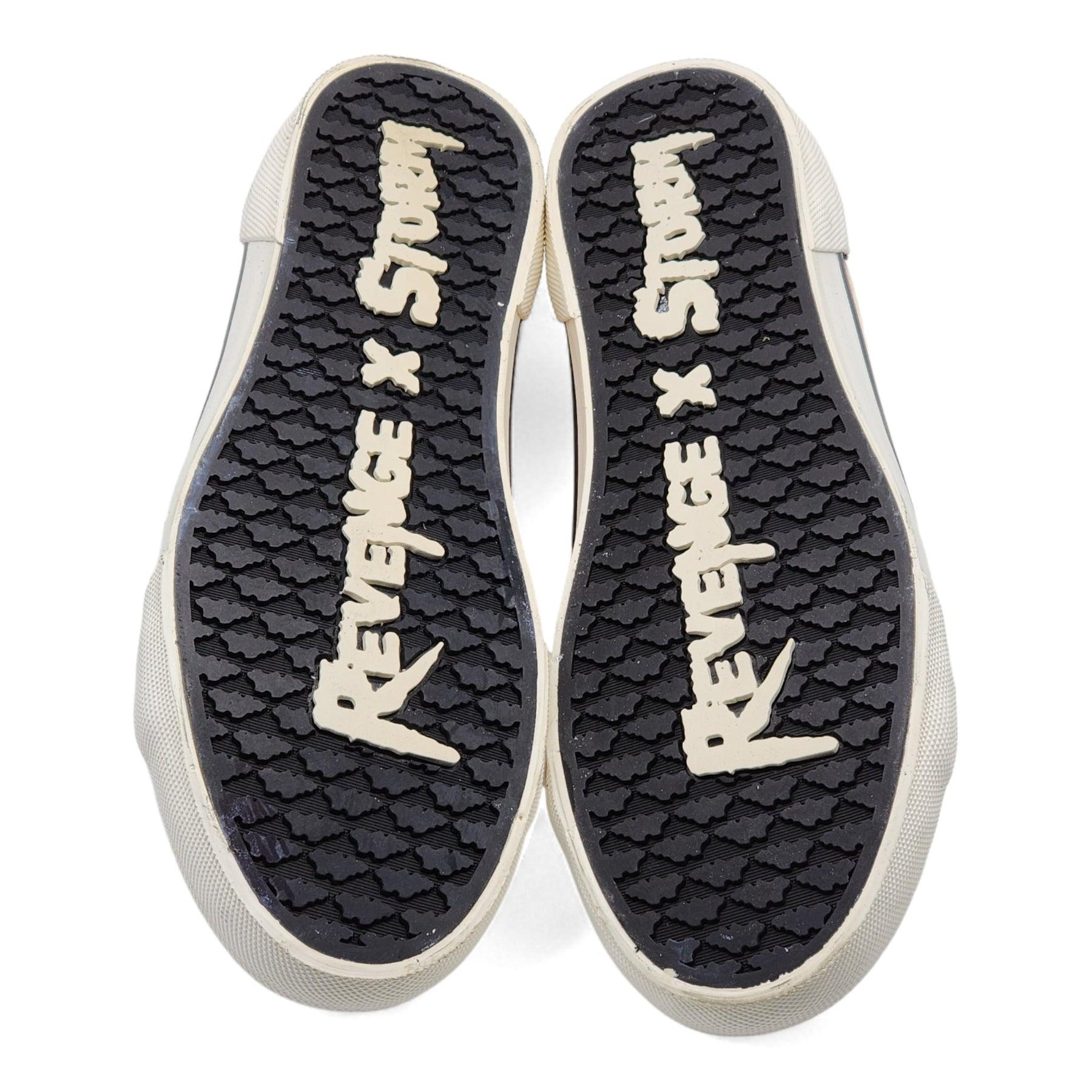 Revenge x Storm Vol. 2 Low Top Sneakers in Orange & Black In Excellent Condition For Sale In Los Angeles, CA