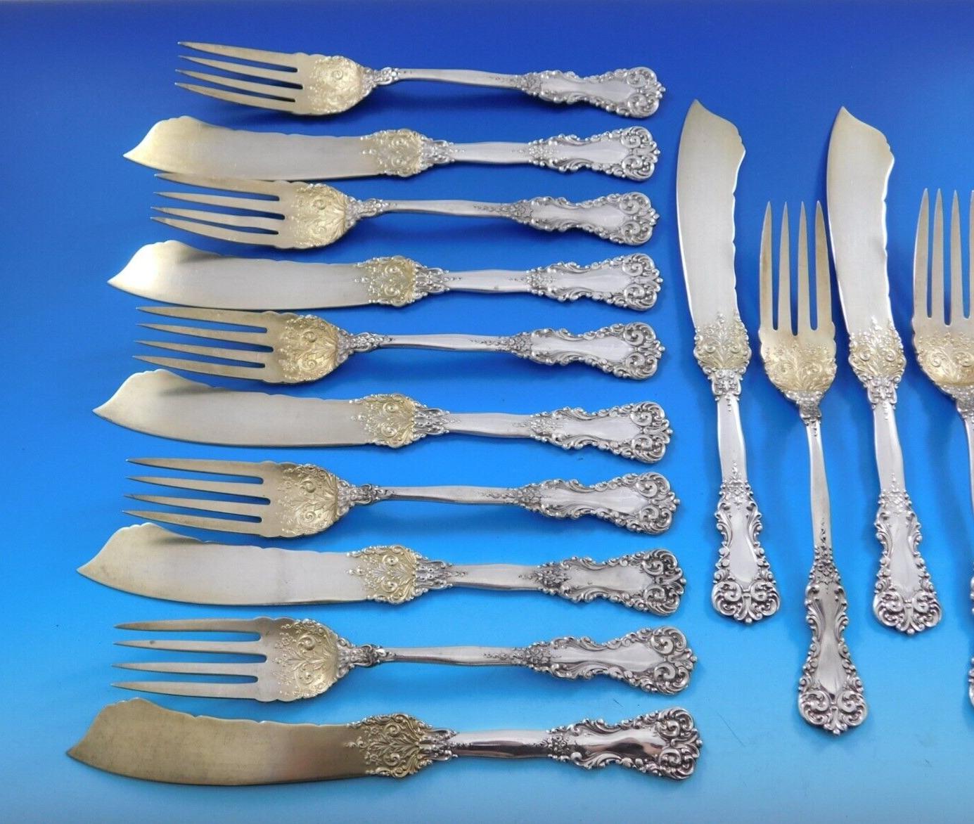 Revere by International Sterling Silver Besteck Individual Fish Set 24 Pieces im Angebot 4