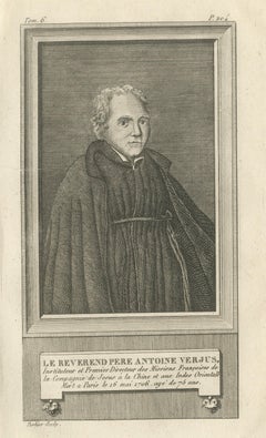Révérend Père Antoine Verjus - Portrait d'un missionnaire jésuite français, c.1790