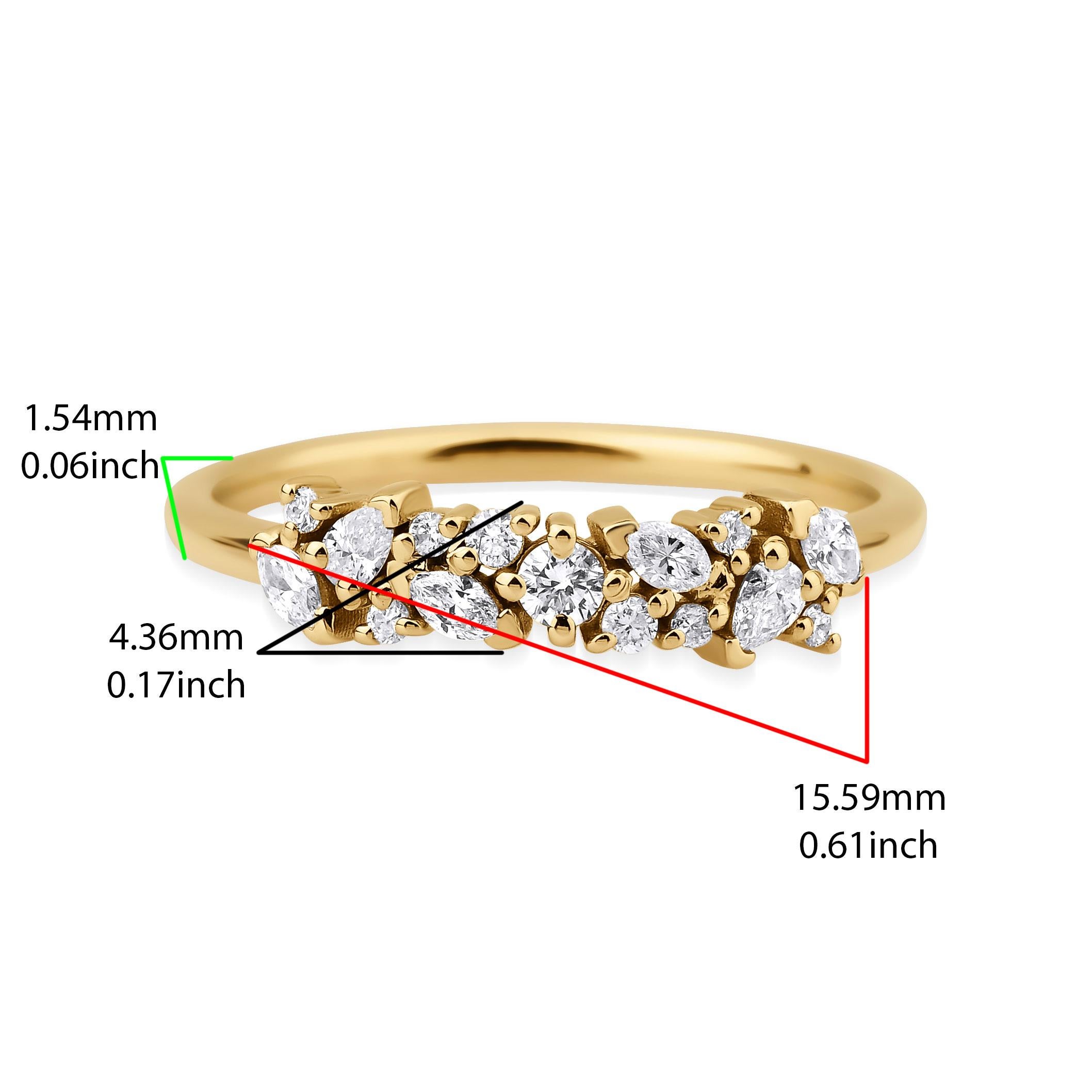 in vendita:  Anello Reverie con diamanti a grappolo 5