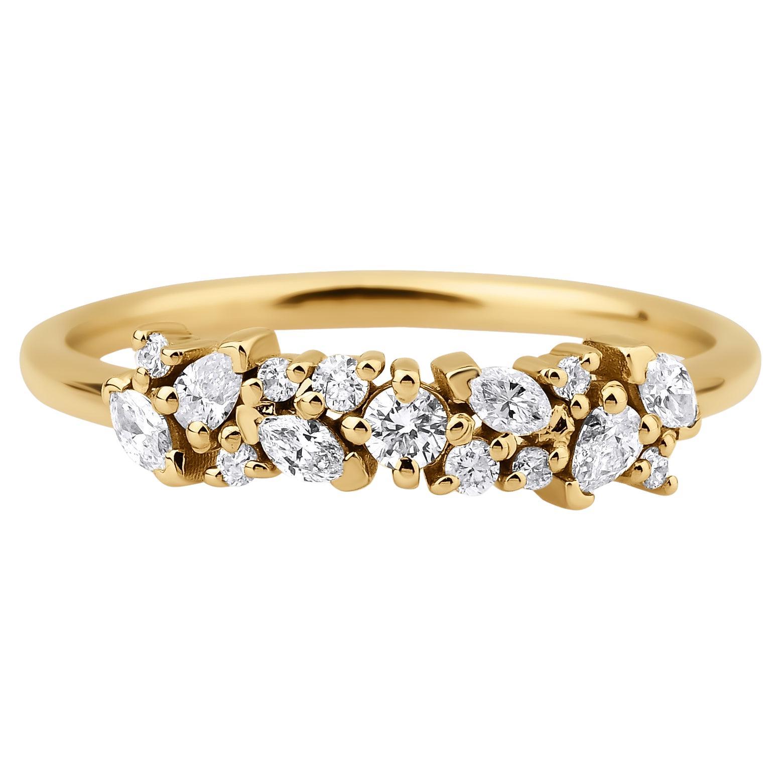 Anello Reverie con diamanti a grappolo