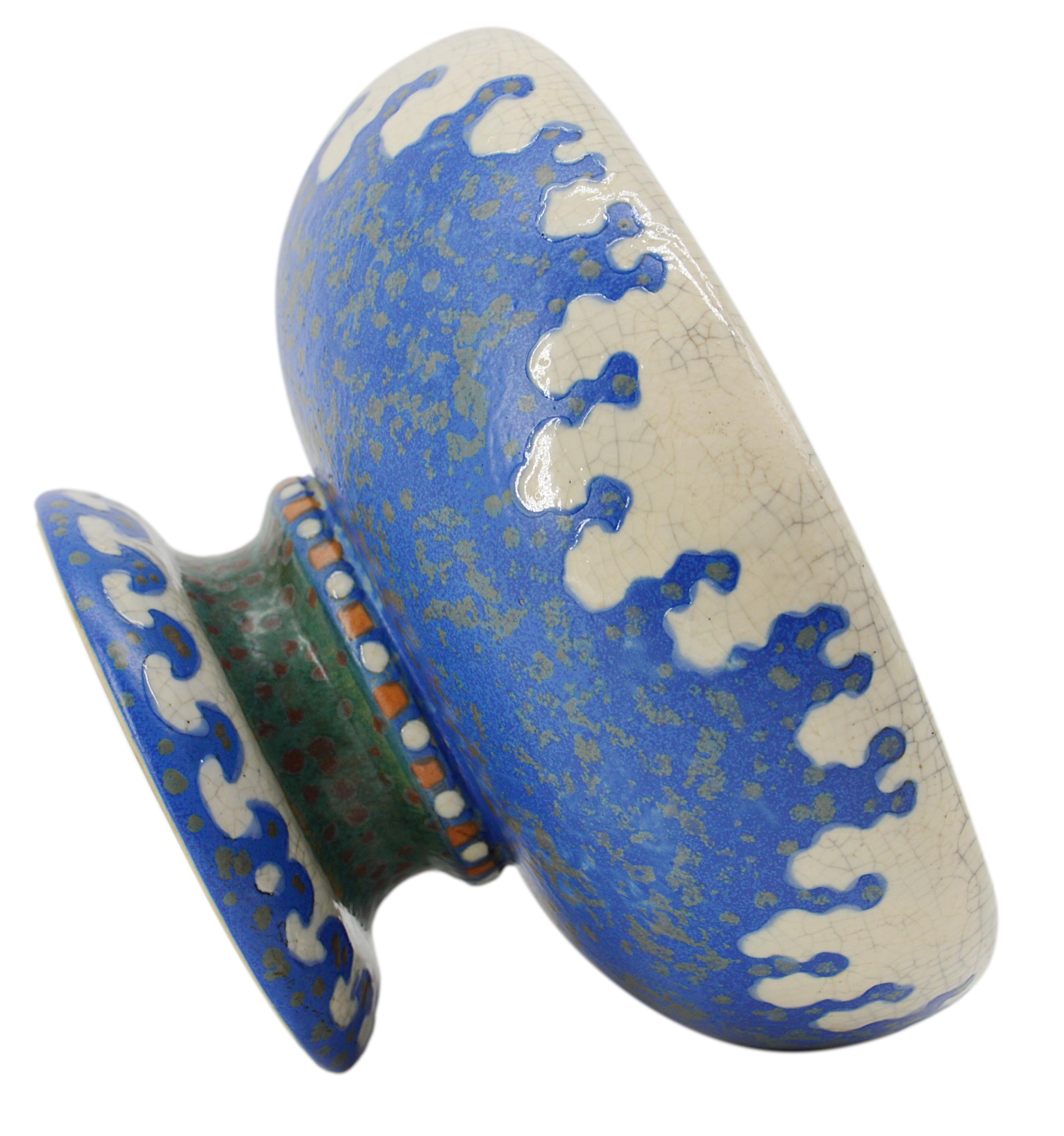 Early 20th Century Revernay French Art Deco Stoneware Bowl, 1920 For Sale