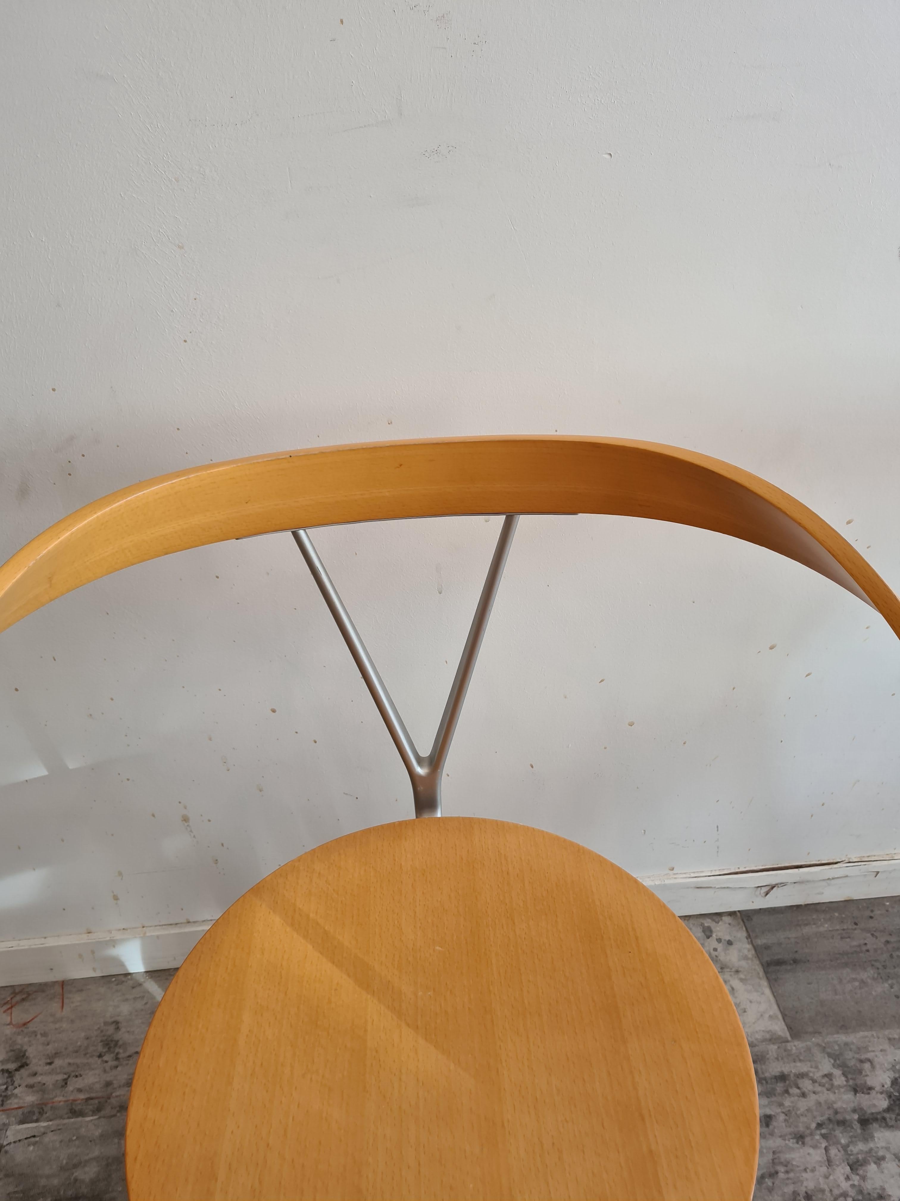 Revers Dining Chairs by Andrea Branzi for Cassina, 1990s, Set of 6 3