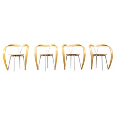 Sedie da pranzo Rever di Andrea Branzi per Cassina, 1993, set da 4