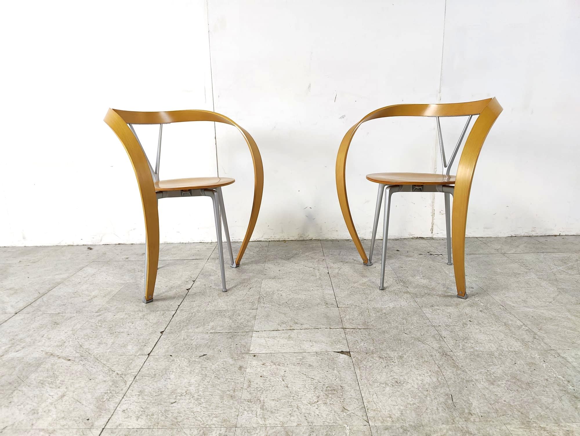 Revers Dining Chairs by Andrea Branzi for Cassina, 1993, Set of 6 4