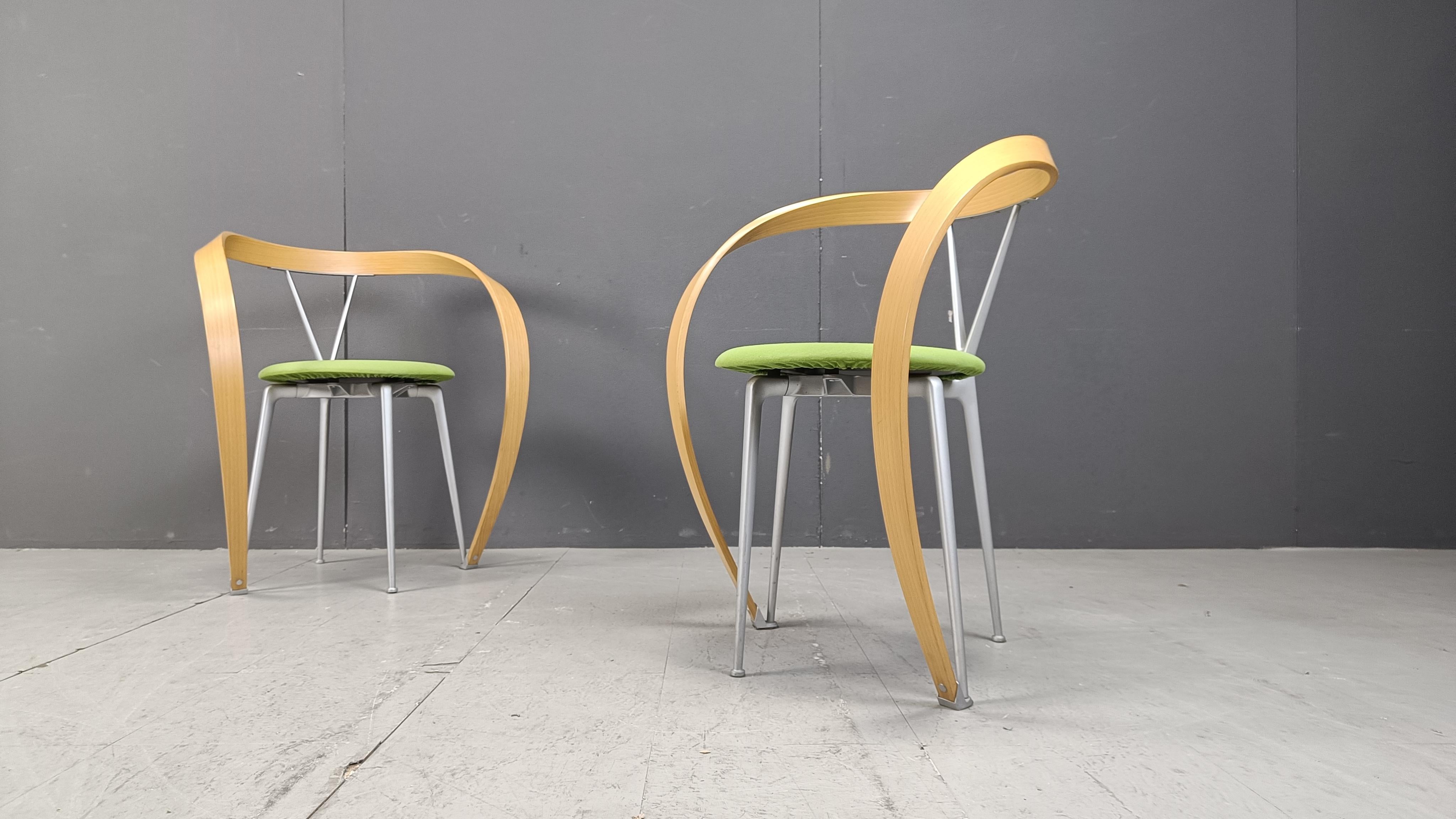 Esszimmerstühle mit Revers von Andrea Branzi für Cassina, 1993, 6er-Set im Angebot 4