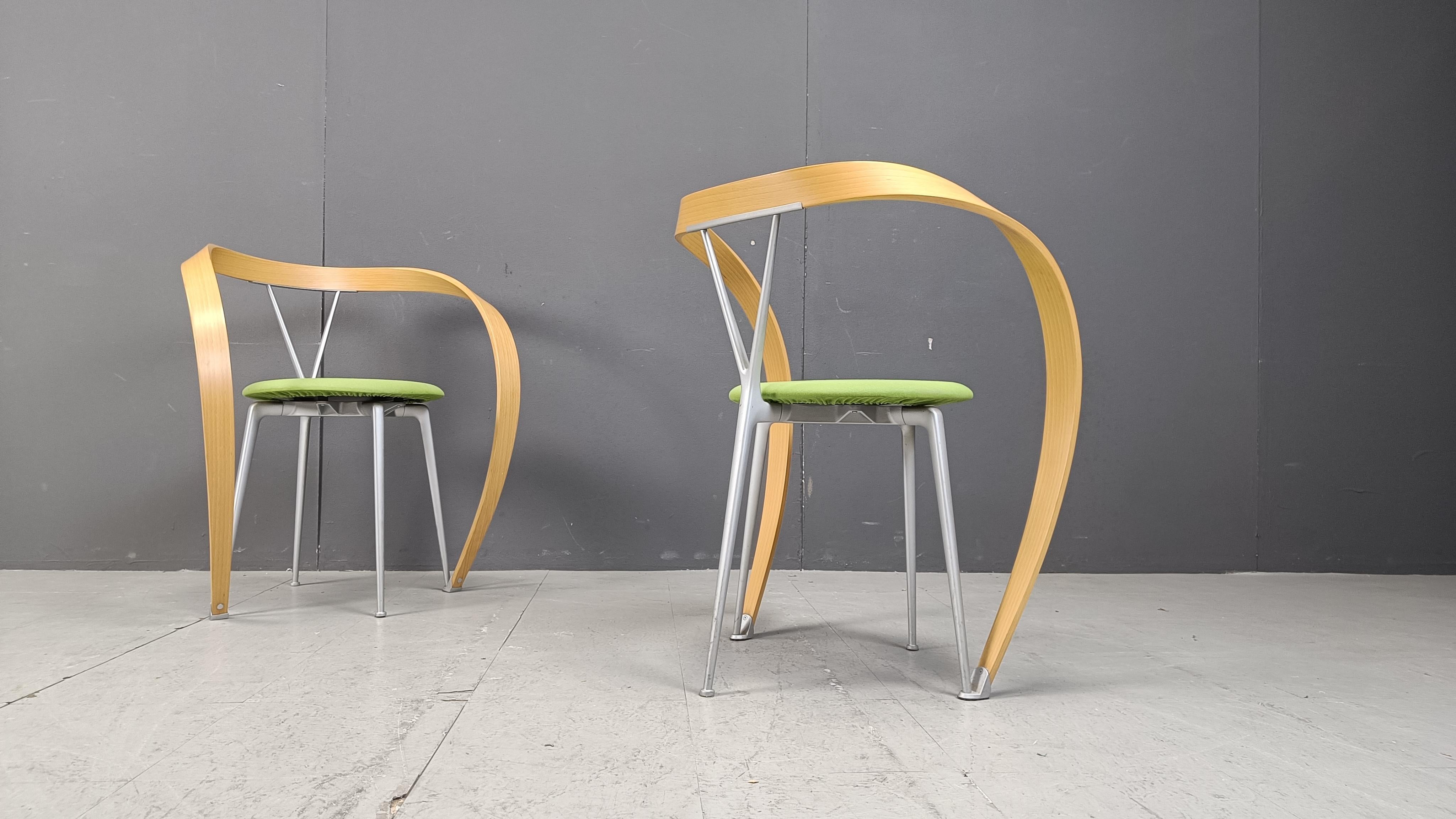 Esszimmerstühle mit Revers von Andrea Branzi für Cassina, 1993, 6er-Set im Angebot 5