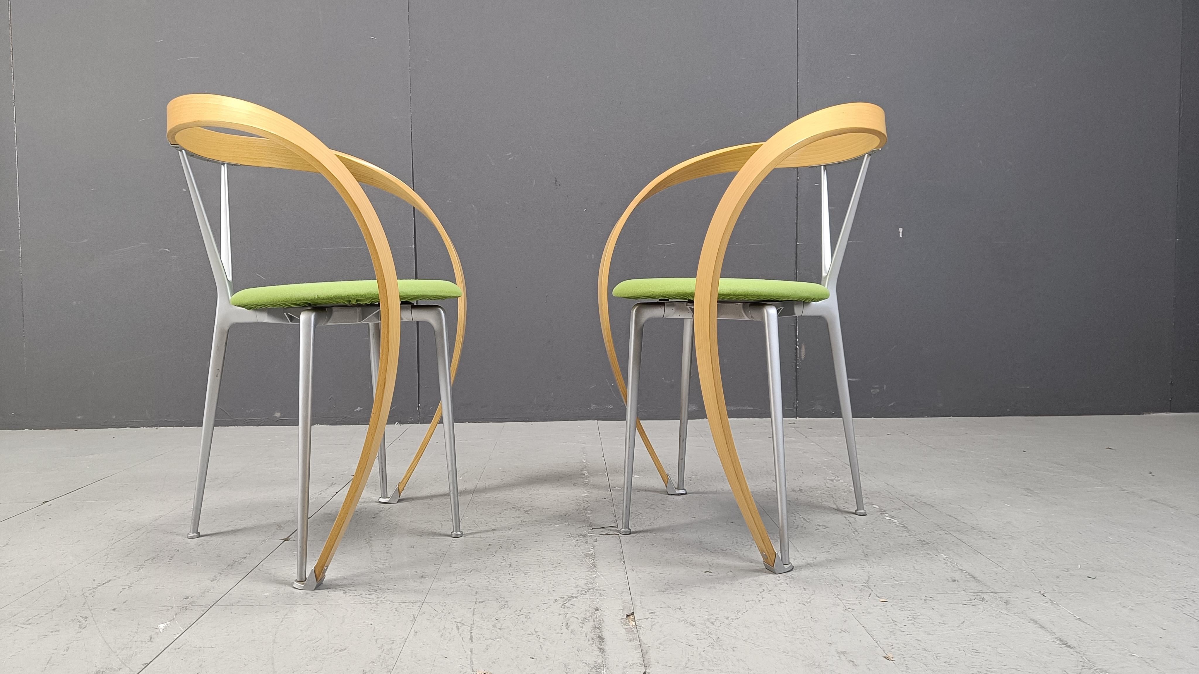 Esszimmerstühle mit Revers von Andrea Branzi für Cassina, 1993, 6er-Set im Angebot 6