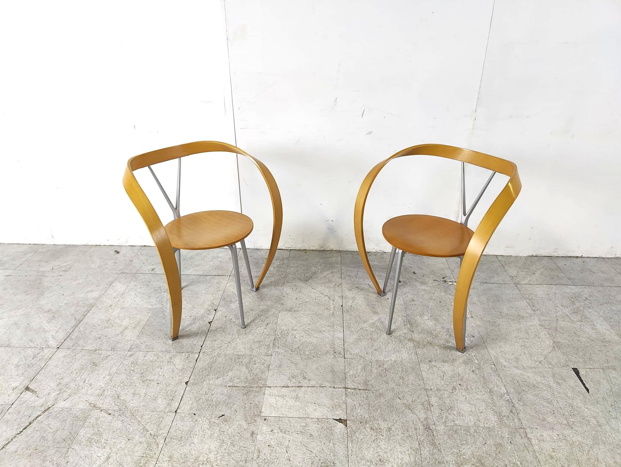 Revers Dining Chairs by Andrea Branzi for Cassina, 1993, Set of 6 2