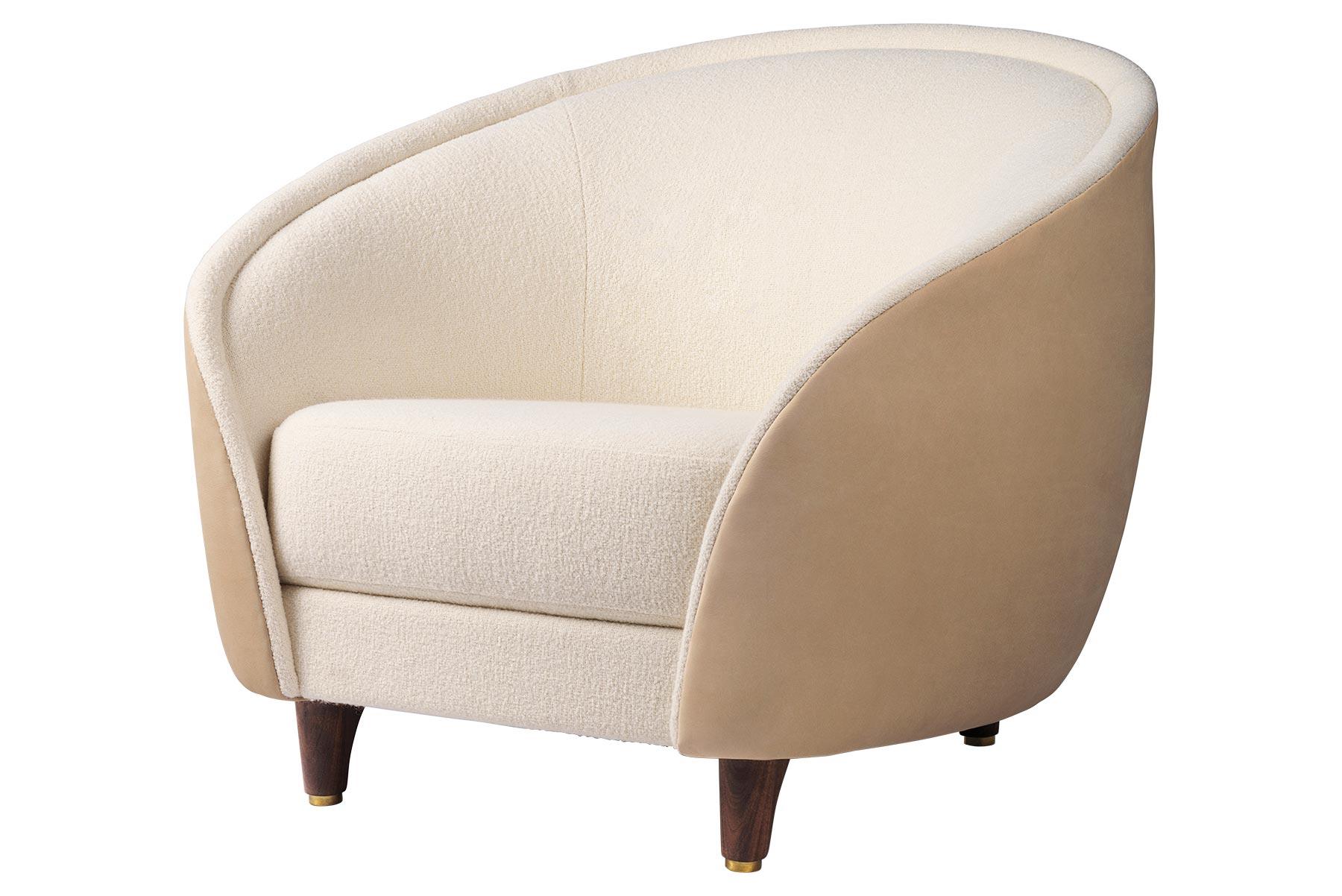 Silla de salón Revers, roble natural Moderno de mediados de siglo en venta