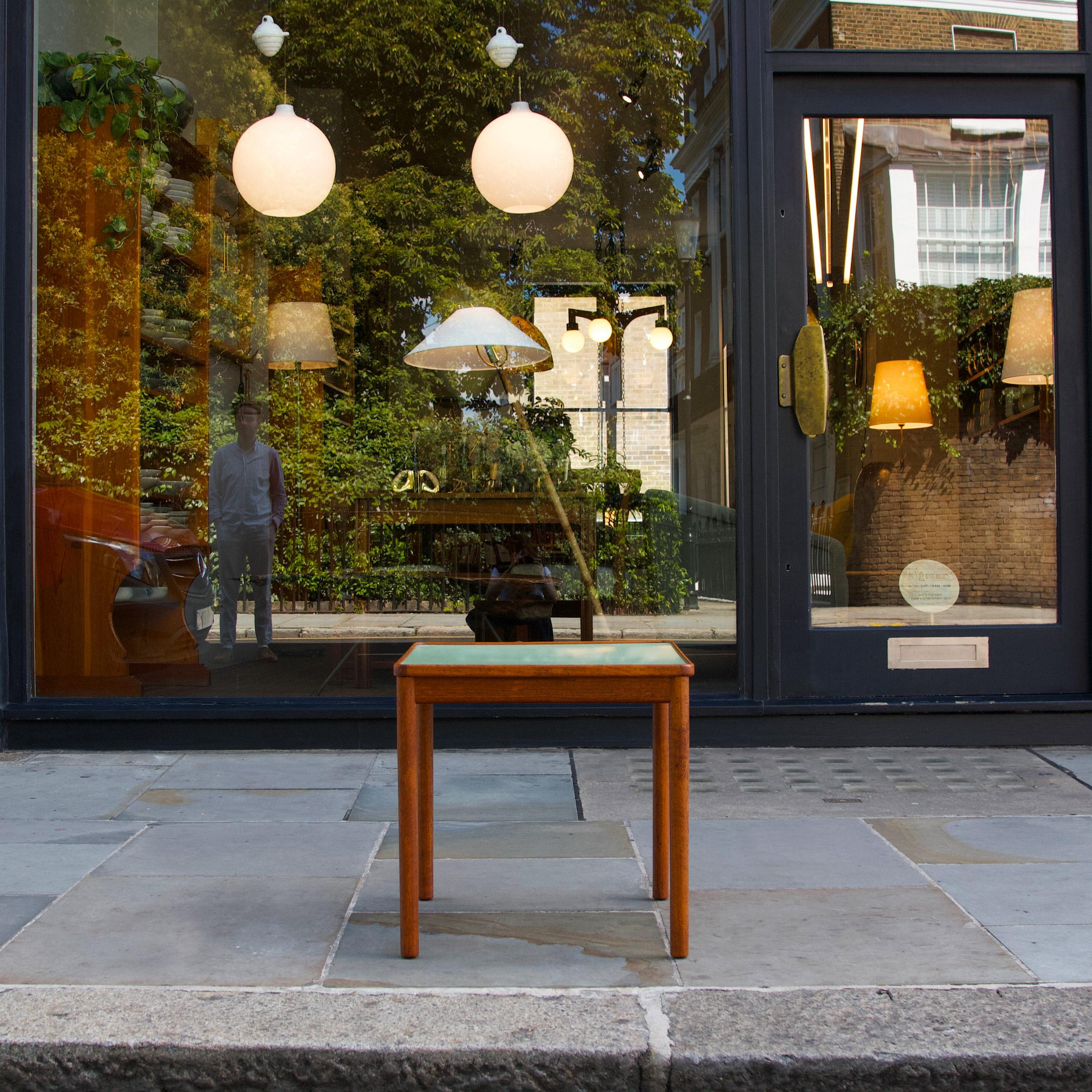 Danish Reversable Teak Side Table by  Povl Wilhelm Wohlert