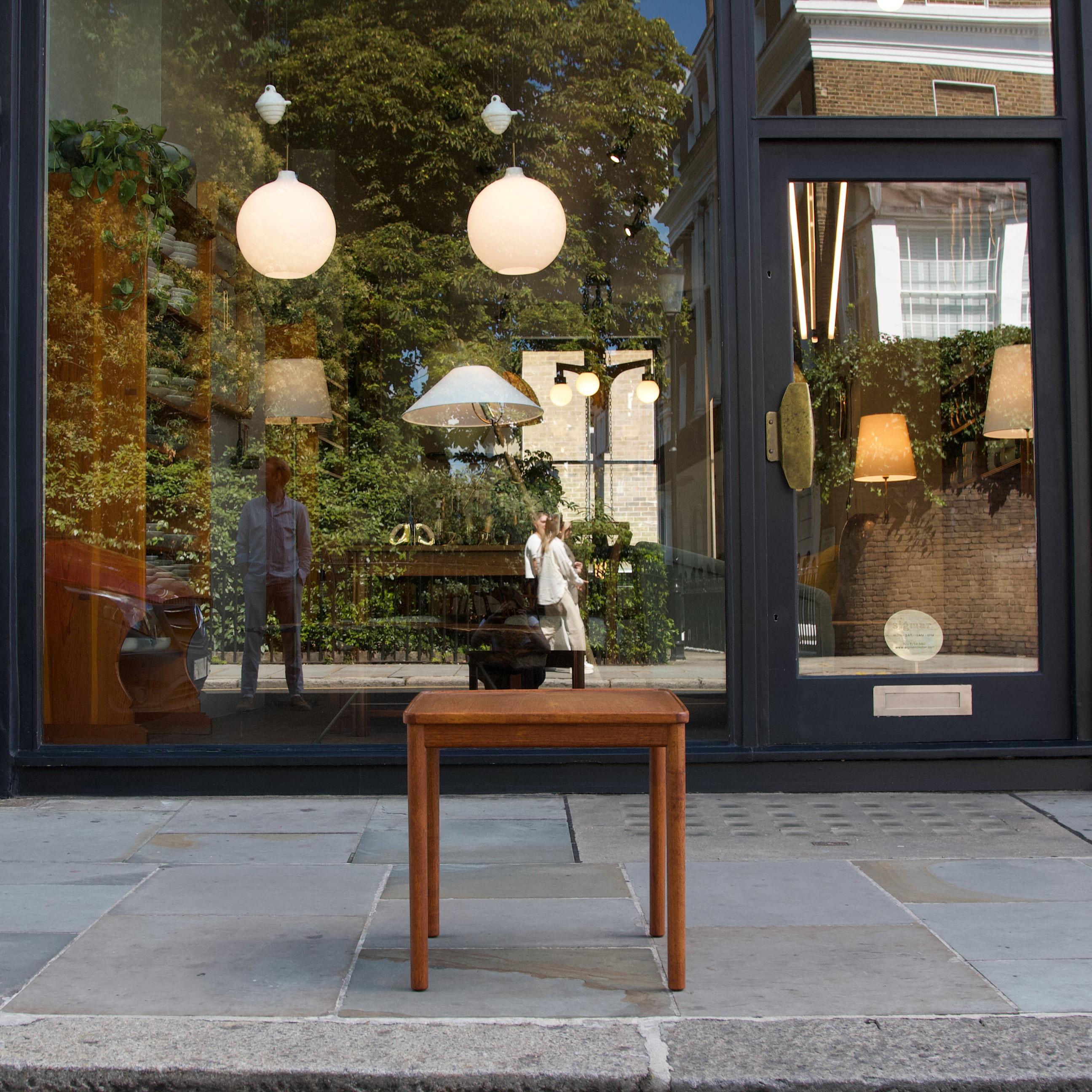 Reversable Teak Side Table by  Povl Wilhelm Wohlert 2