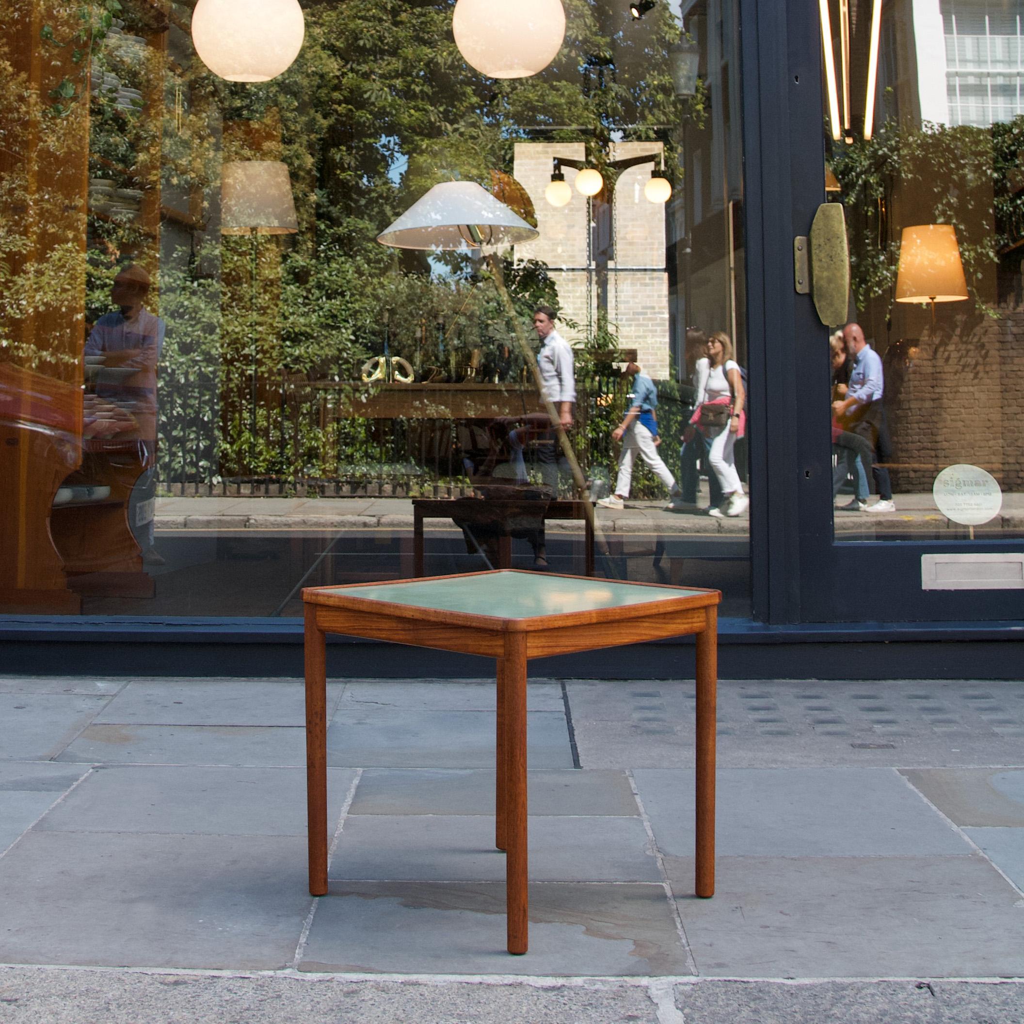 Reversable Teak Side Table by  Povl Wilhelm Wohlert 3