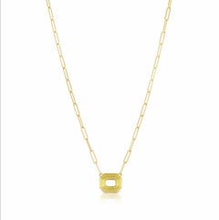 18 Karat Yellow Gold and Black Enamel Contemporary Pendant Necklace, Convertible