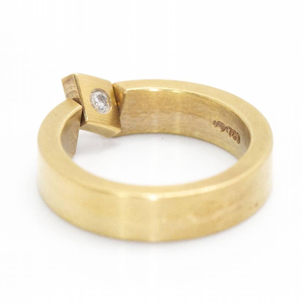 REVERSE NIESSING Ring in Gold and Diamond For Sale 4