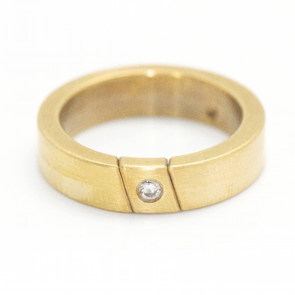 REVERSE NIESSING Ring in Gold and Diamond For Sale 6