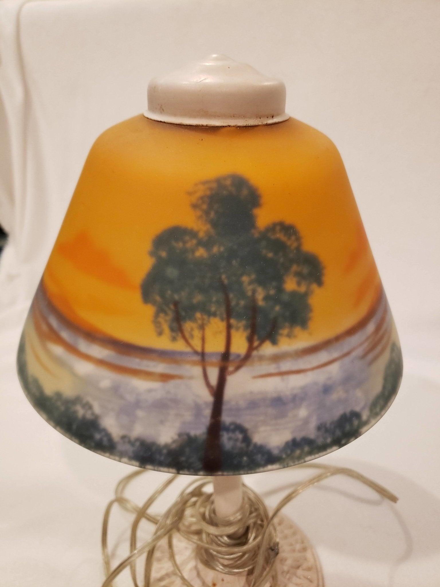 reverse painted lamp shades
