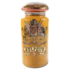 Reverse Painted Apothecary Jar, Circa 1870
