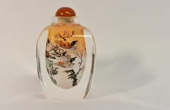 Reverse Painted Snuff Bottle Extra Large