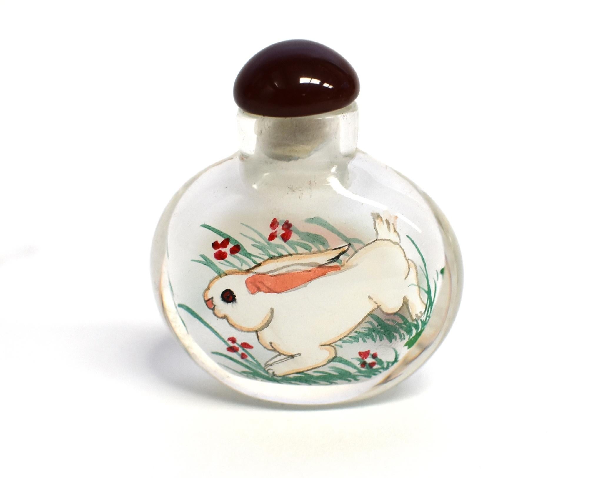Snuff Bottles Four Zodiac Animals Reverse Painted For Sale 1