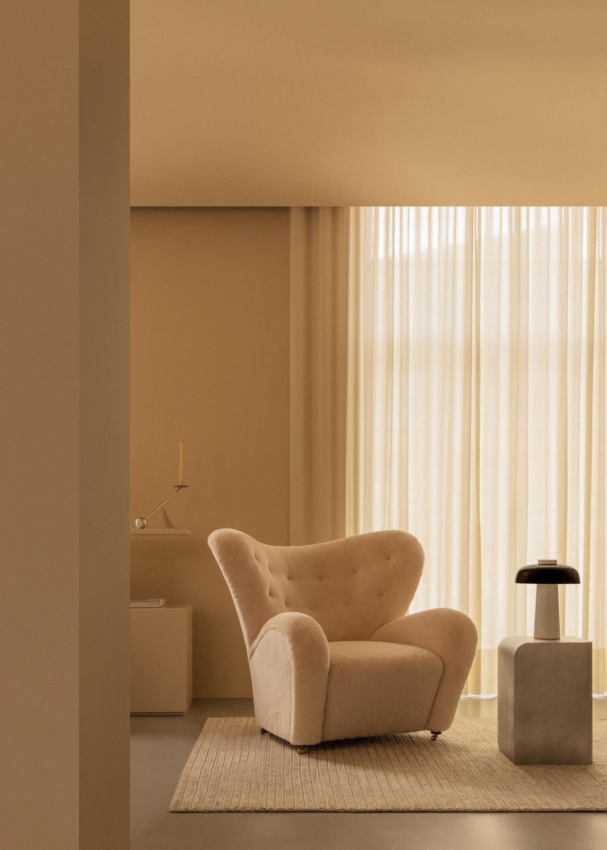 Reverse Table Lamp, Carrara Marble & Black, by Aleksandar Lazic for Audo For Sale 2
