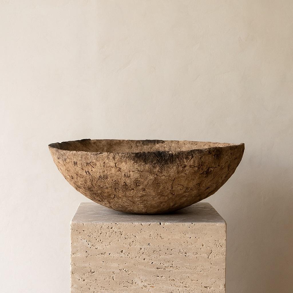 An ode to inversion, the Reversed Nabatean Bowl by Maison Lamiè turns ancient form on its head—literally. Inspired by the ceramic language of the Nabatean tribes of the 4th century BCE, this one-of-a-kind piece reimagines tradition through a