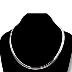 Reversible Omega 14K White and Yellow Gold Italian Necklace