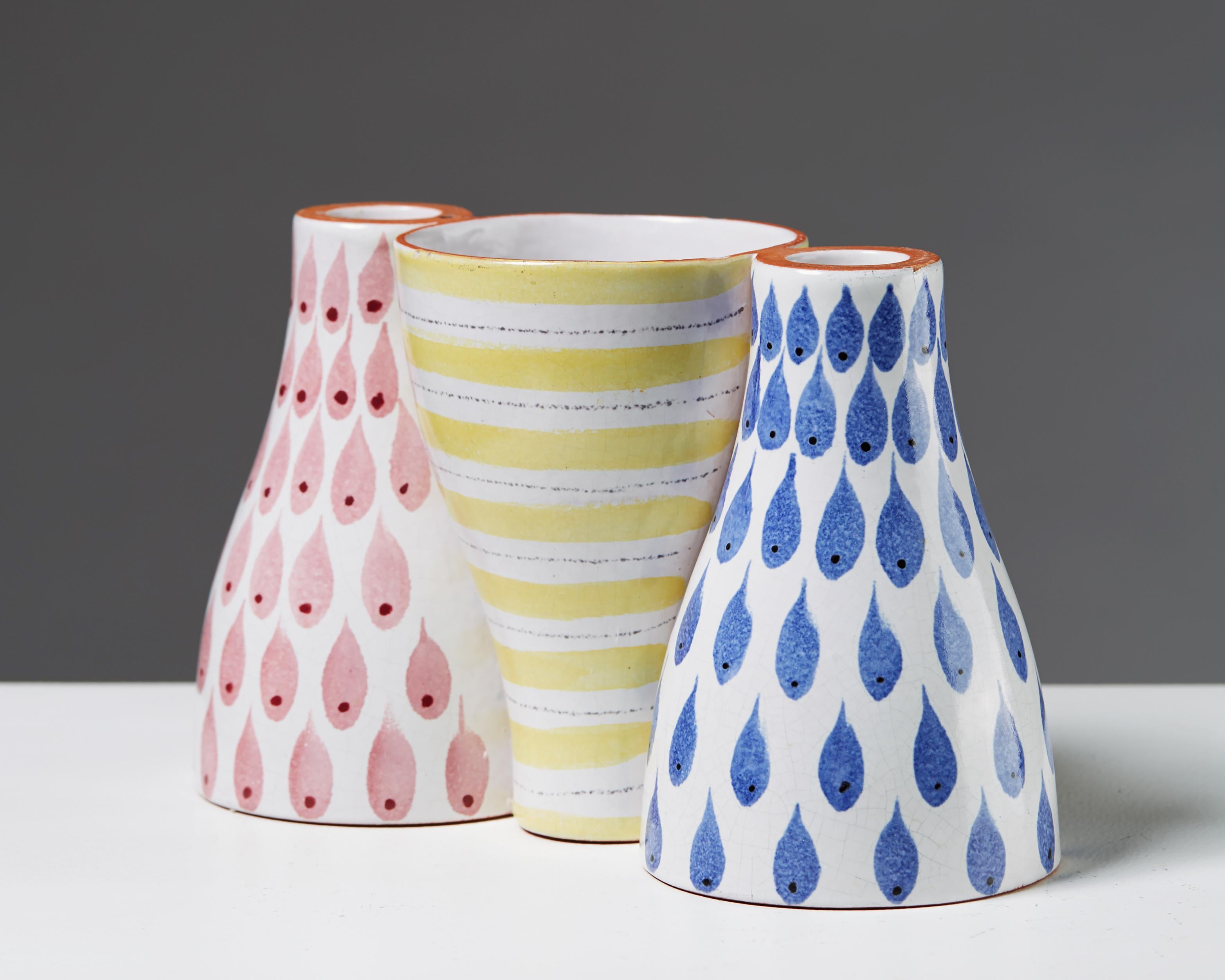 Swedish Reversible Ceramic Vessel/Candleholder by Stig Lindberg for Gustavsberg, Sweden