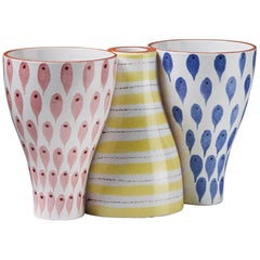 Reversible Ceramic Vessel/Candleholder by Stig Lindberg for Gustavsberg, Sweden
