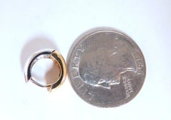 Reversible Classic Huggie Clip Earrings 14kt Gold