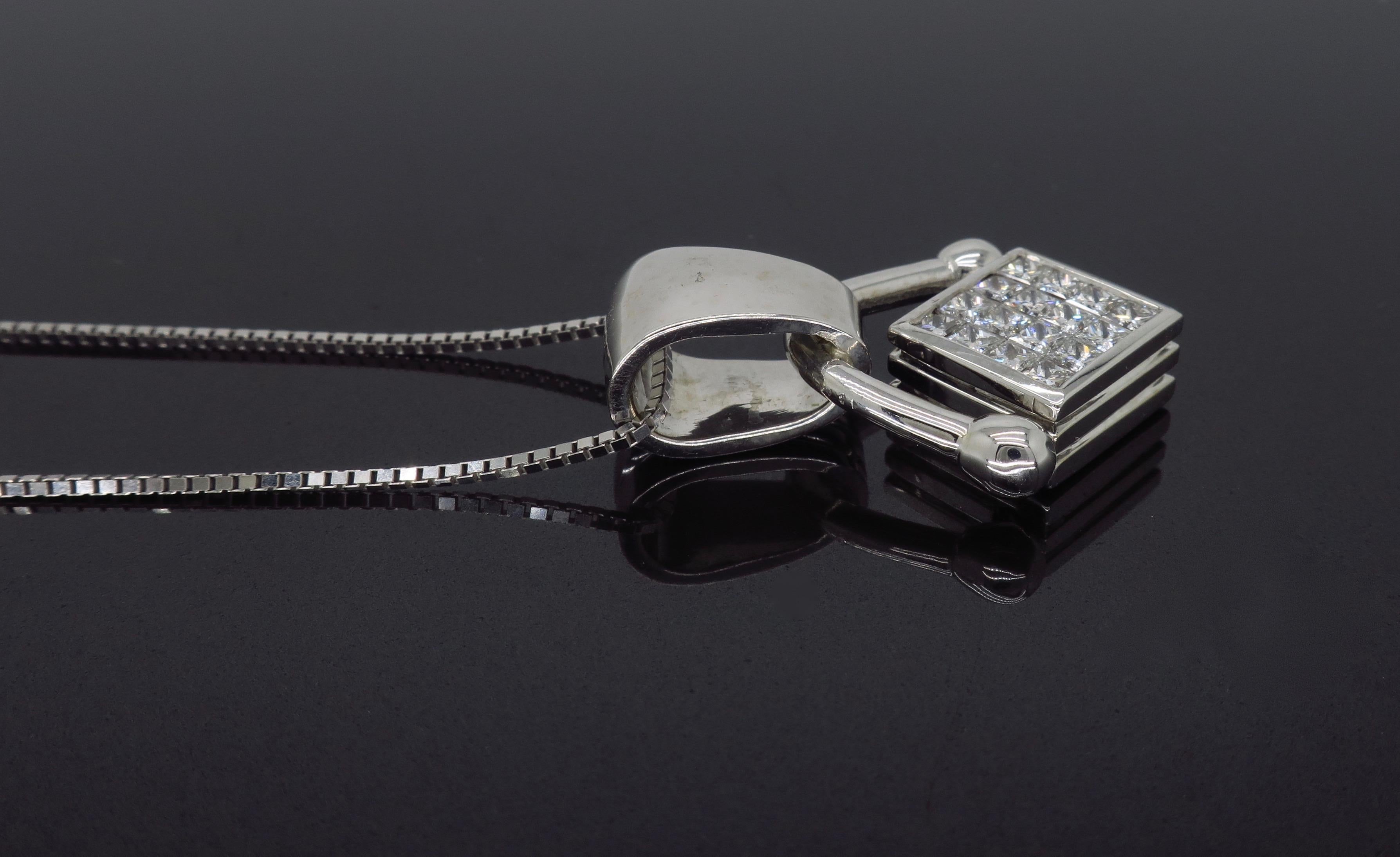 square sapphire necklace
