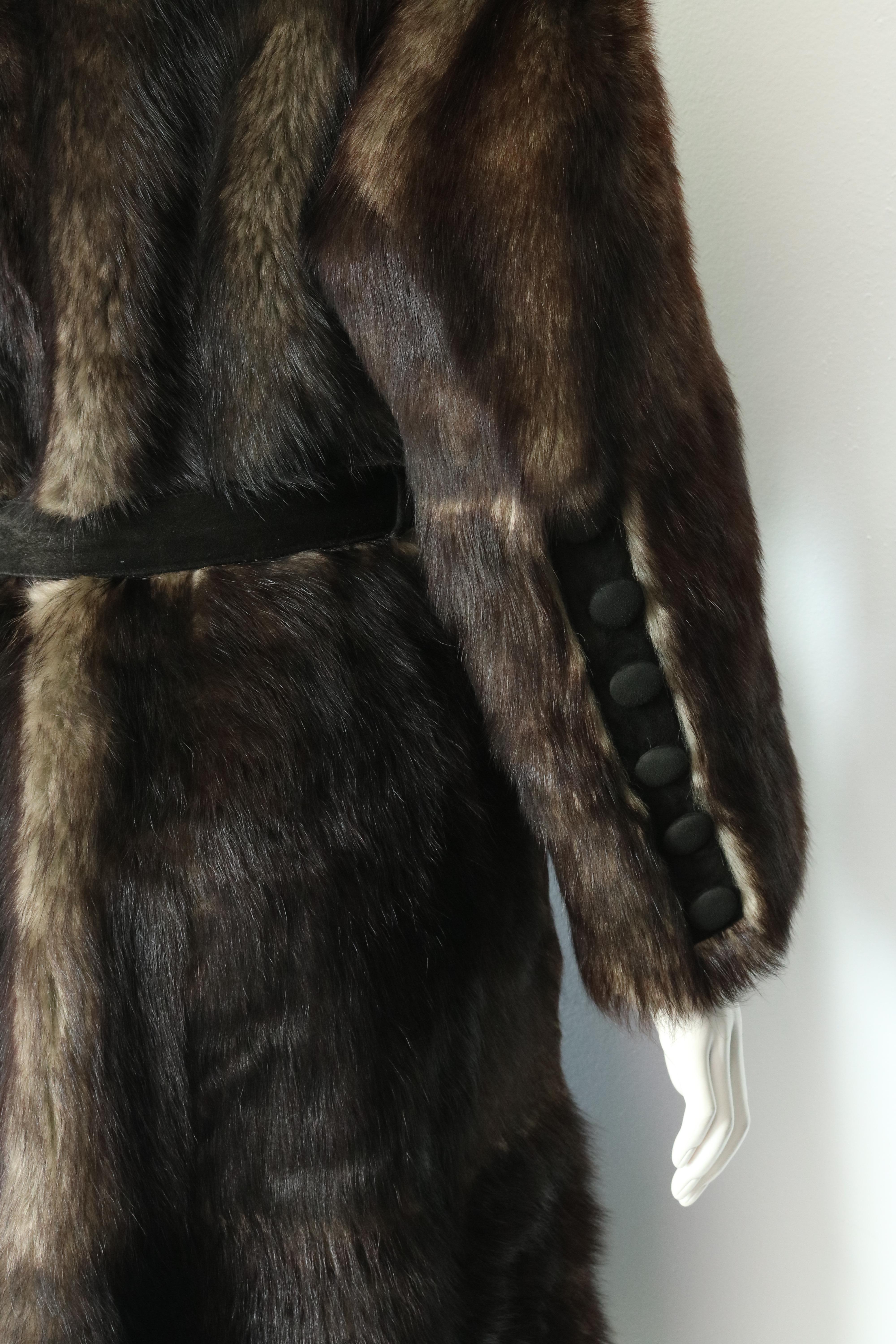 Reversible Fur and Leather coat  6