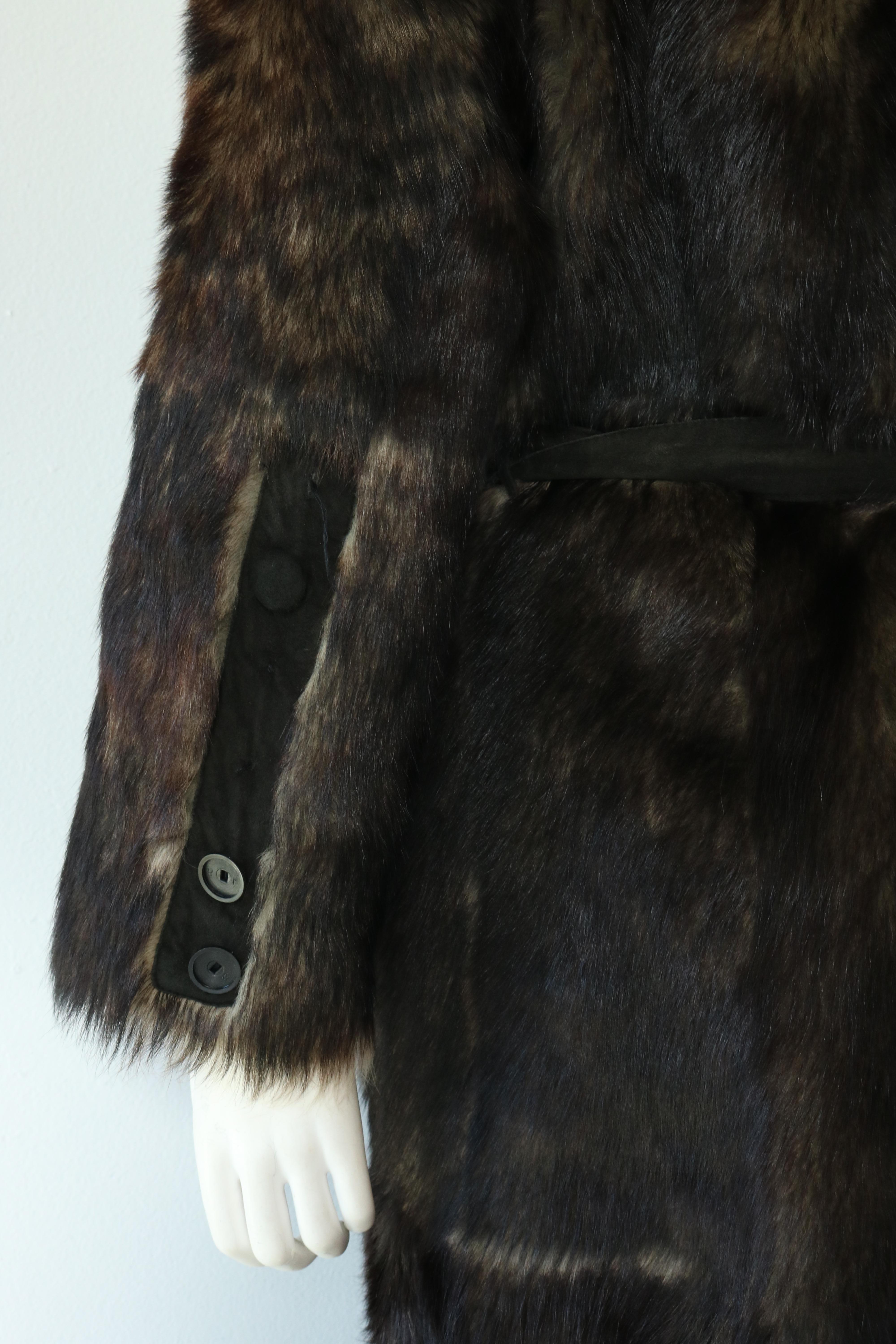 Reversible Fur and Leather coat  7