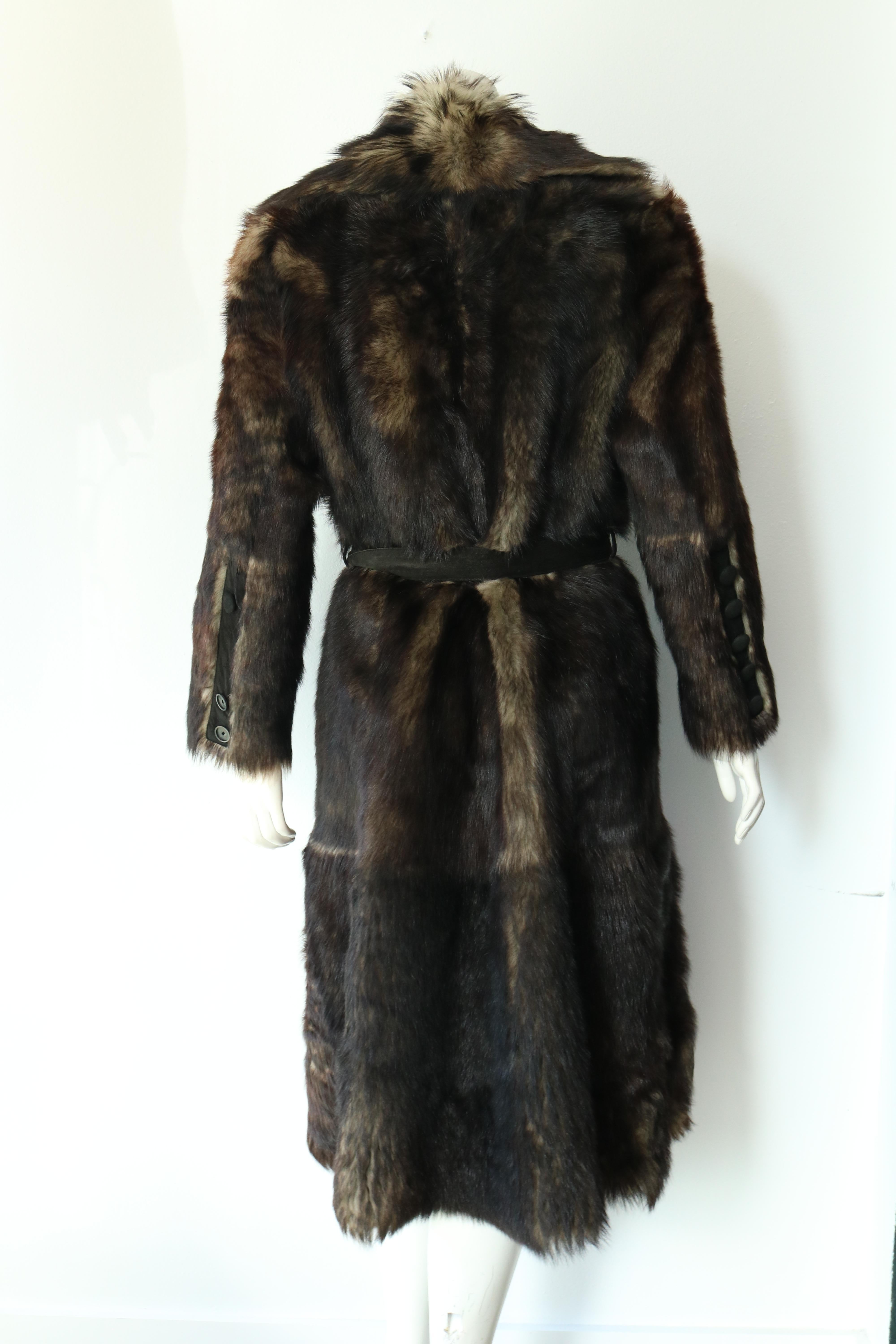 Reversible Fur and Leather coat  8