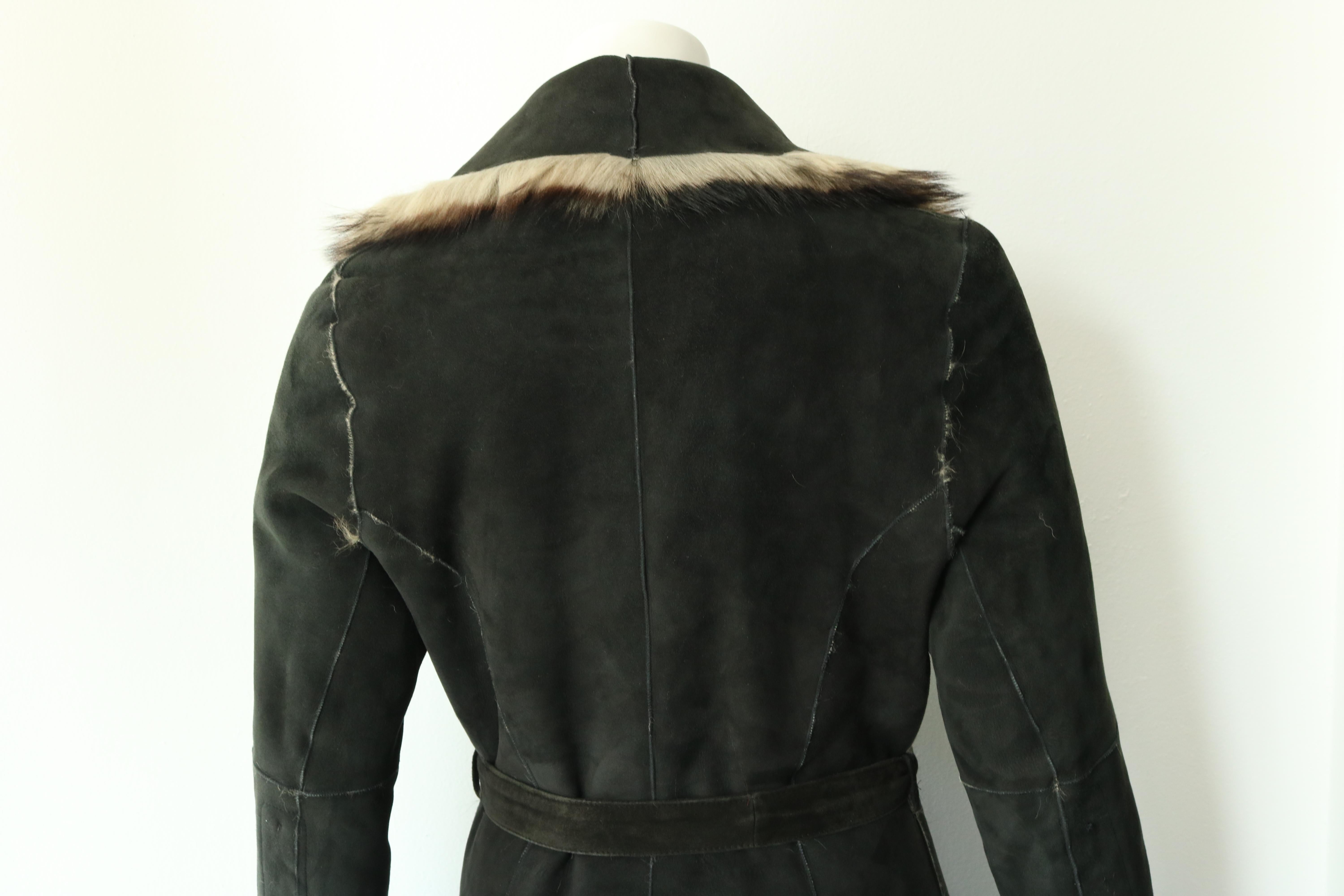 Reversible Fur and Leather coat  In Excellent Condition In Thousand Oaks, CA