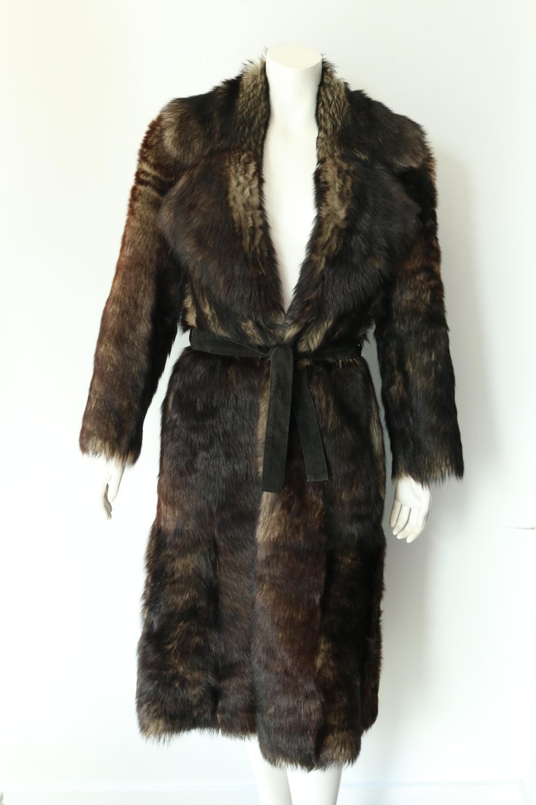 Reversible Fur and Leather coat For Sale at 1stdibs