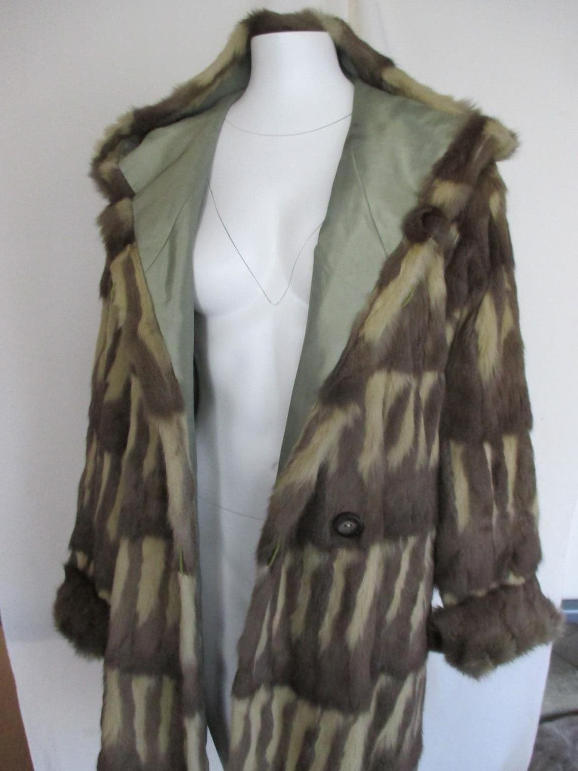 Reversible Fur Coat with Hood 3