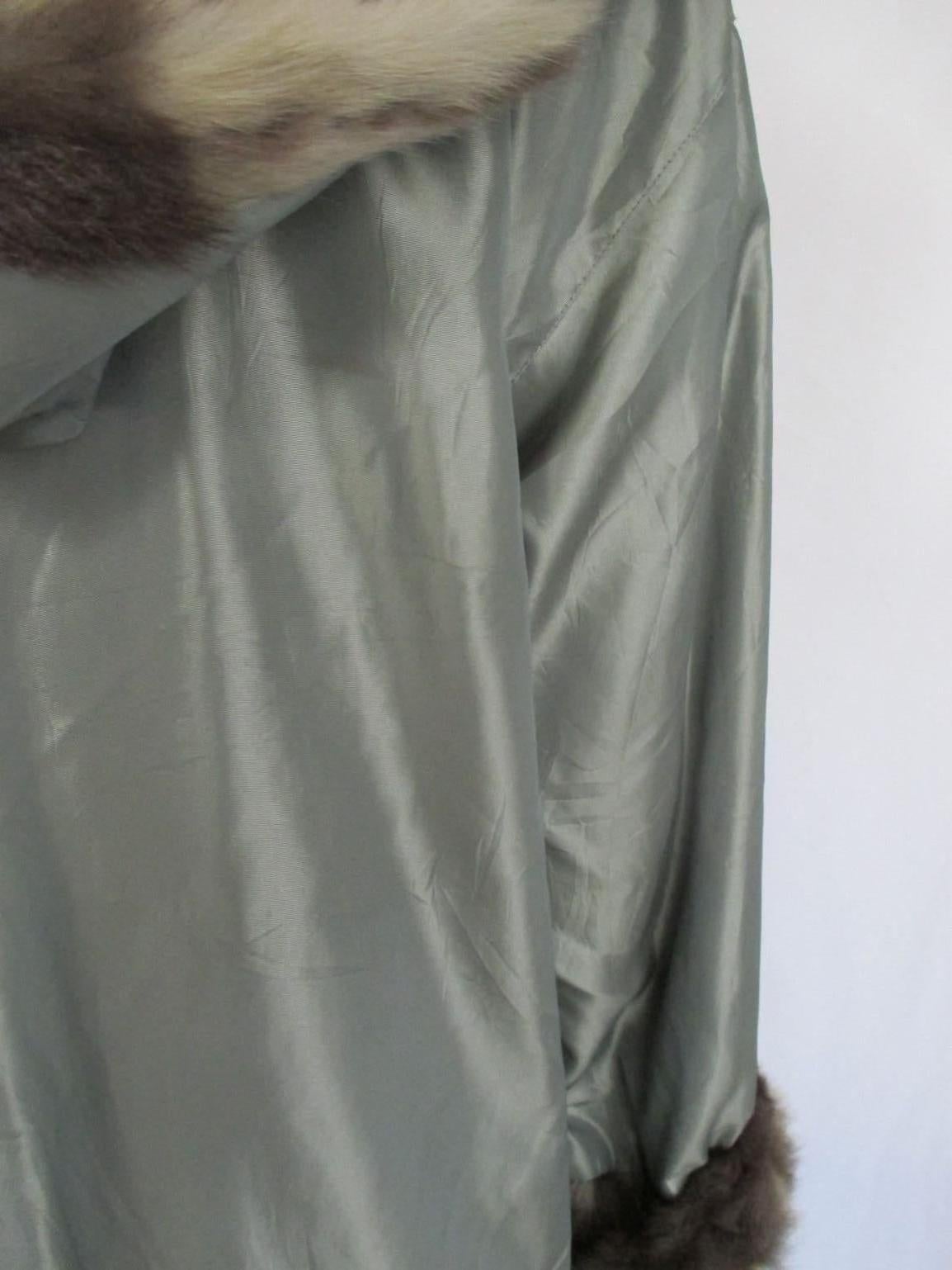 Reversible Fur Coat with Hood 4