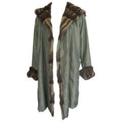 Vintage Reversible Fur Coat with Hood