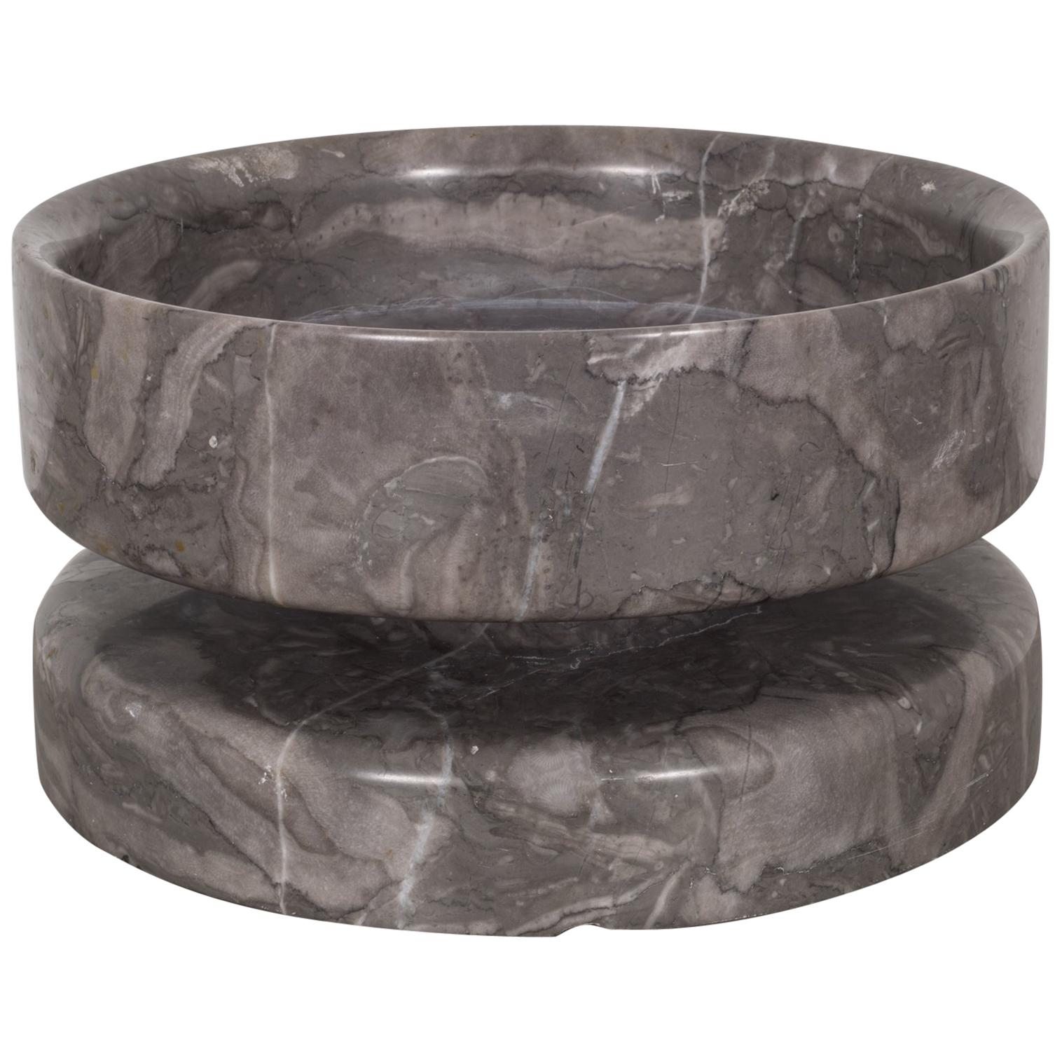 About

This is an original grey marble bowl by Angelo Mangiarotti for Knoll International. This bowl is reversible with a 2.25