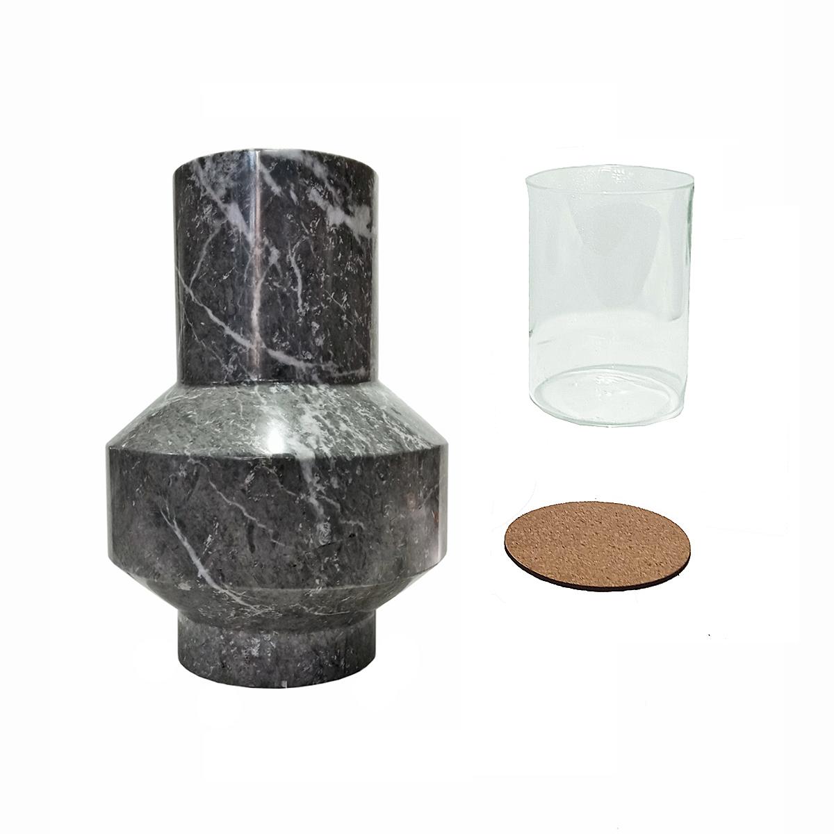 Reversible Marble Vase, Grey For Sale 2