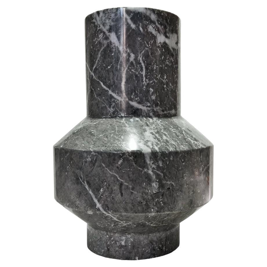 Reversible Marble Vase, Grey For Sale