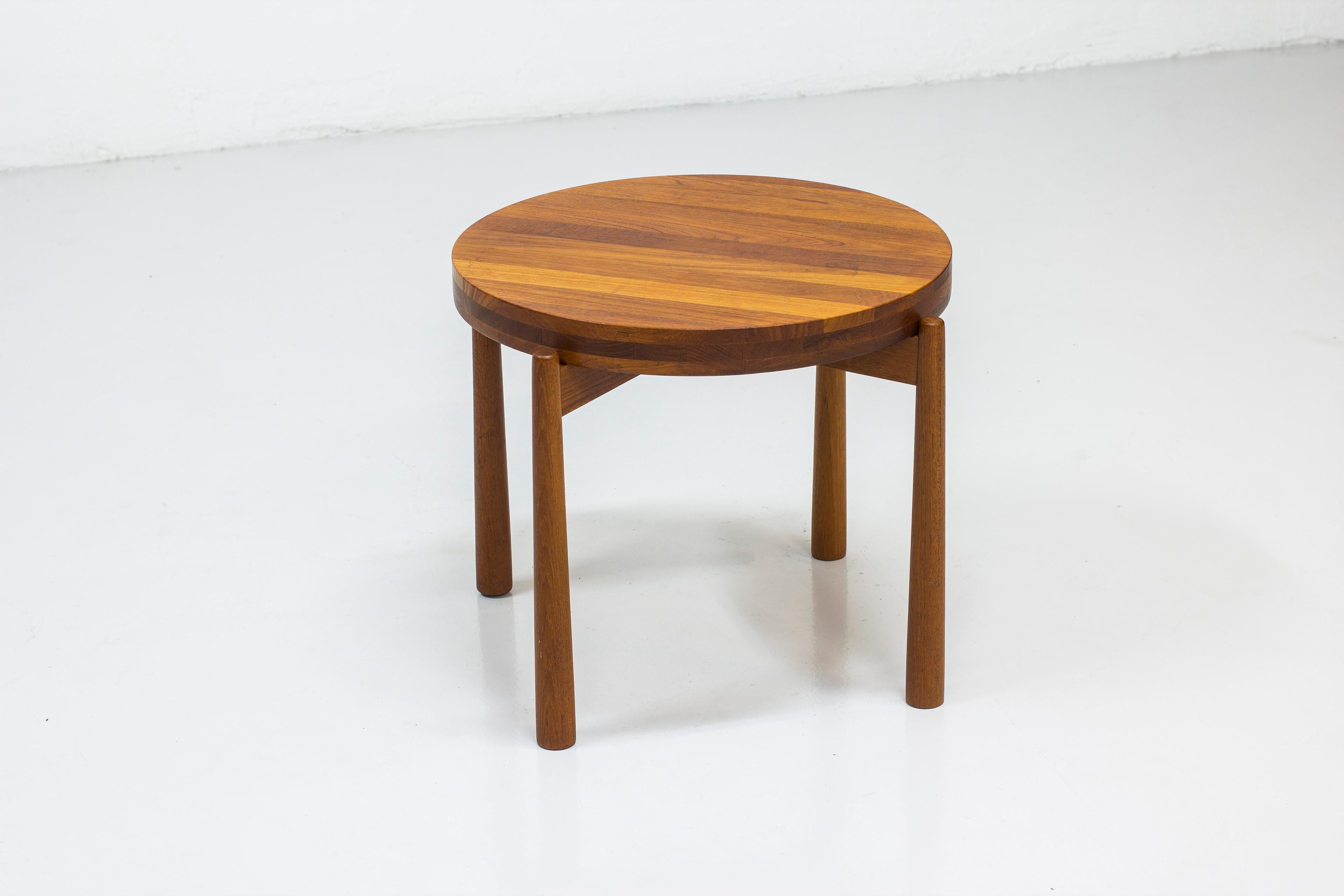 Scandinavian Modern Reversible Side Table by Jens H. Quistgaard for Nissen, Denmark, 1960s