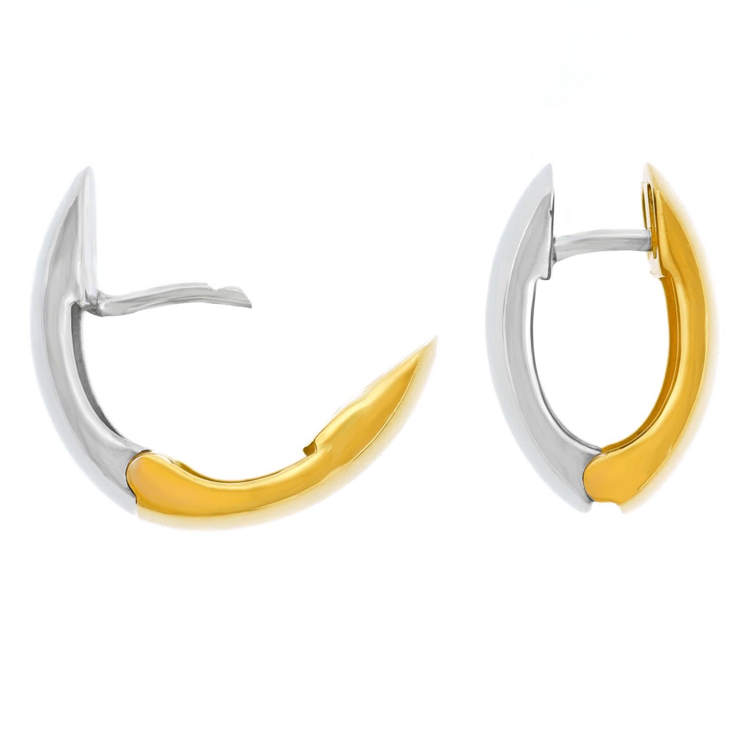Reversible Swiss Modern Eighties Earrings For Sale 4