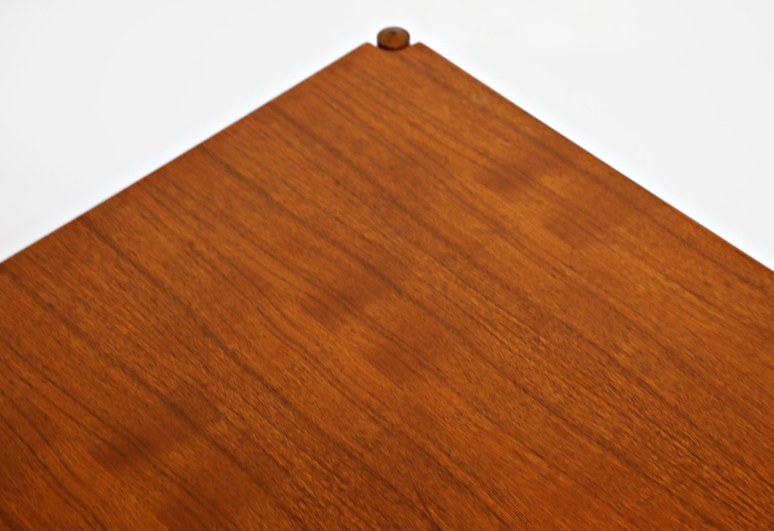 Reversible Teak & Formica Coffee Table by Ole Wanscher for Poul Jeppesen, Signed For Sale 9