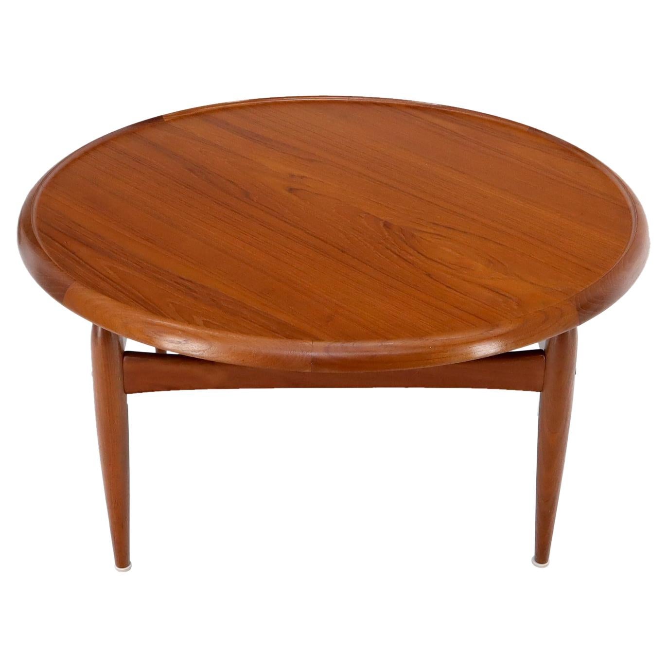 Reversible top around Danish Mill Century modern coffee table For Sale