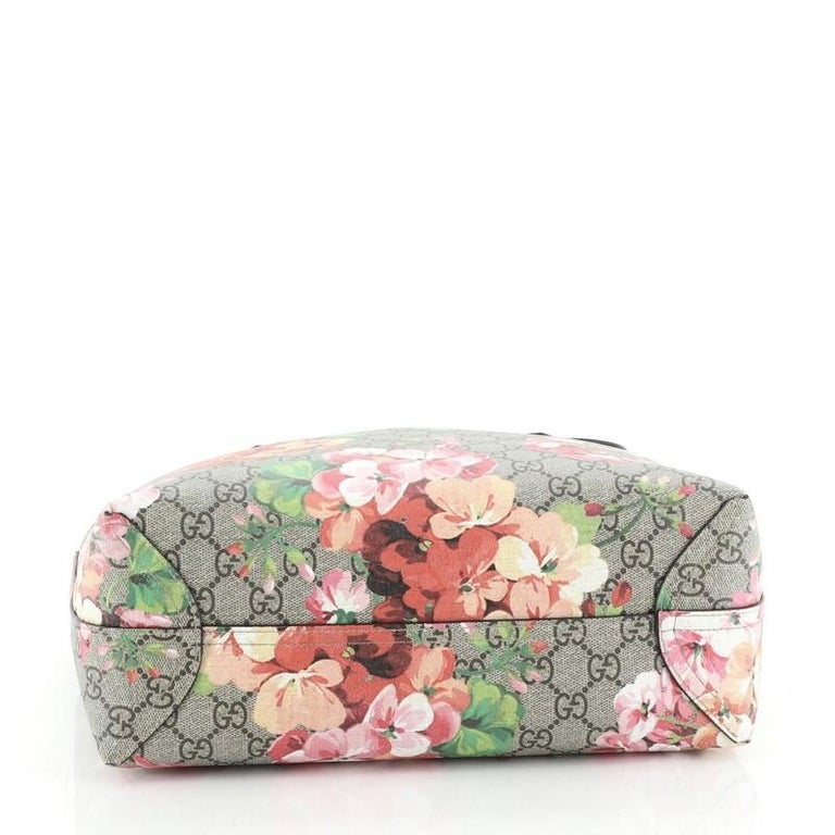 Reversible Tote Blooms GG Print Leather Small at 1stDibs